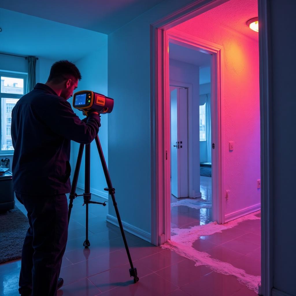 Infrared moisture detection equipment